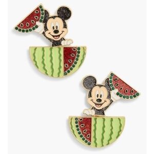 🔹️Disney🔹️ X Baublebar Mickey Mouse Watermelon Stud Earrings NWT